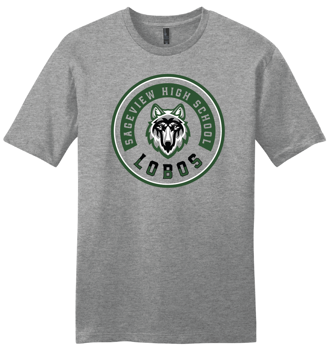 Sageview Lobos Round Badge T-Shirt
