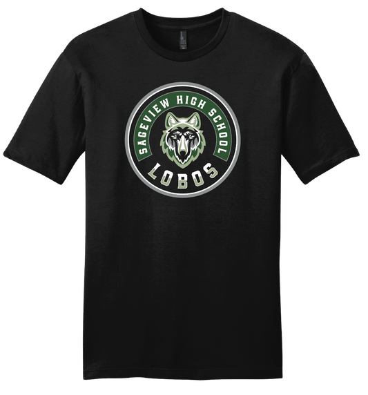 Sageview Lobos Round Badge T-Shirt