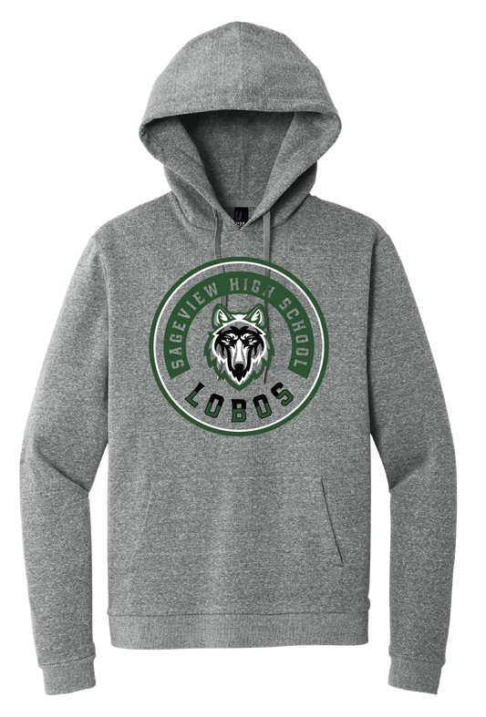 Sageview Lobos Round Badge Hoodie