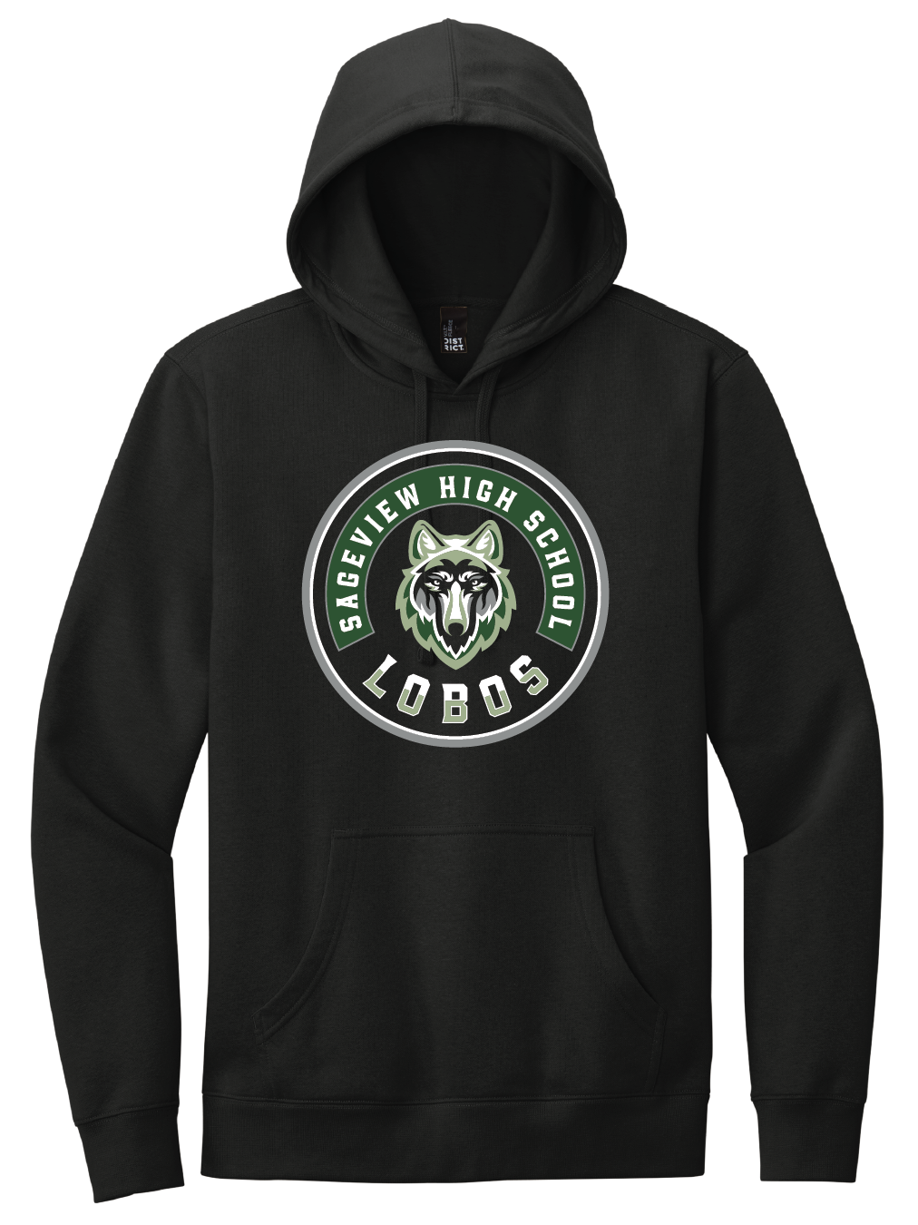Sageview Lobos Round Badge Hoodie