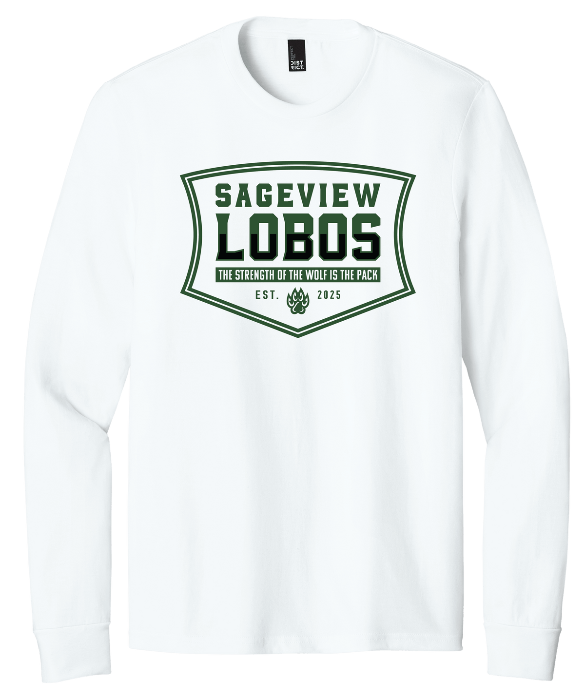 Sageview Lobos Badge Long Sleeve Tee