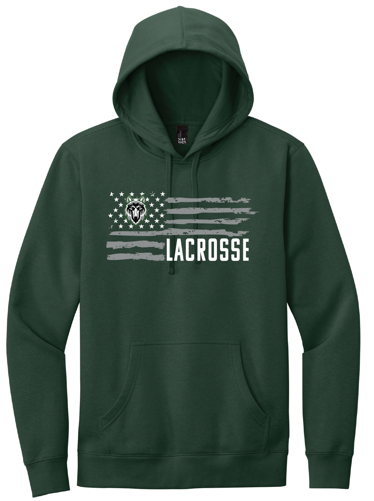 Lobo Flag Lacrosse Hoodie