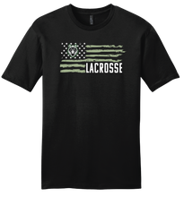 Load image into Gallery viewer, Lobo Flag Lacrosse T-Shirt