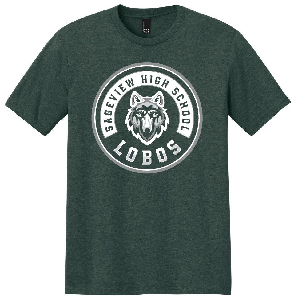 Sageview Lobos Round Badge T-Shirt