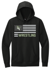 Load image into Gallery viewer, Sageview Wrestling American Flag Hoodie