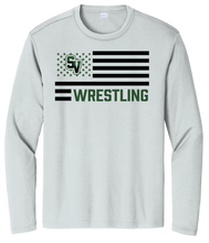 Load image into Gallery viewer, Sageview Wrestling American Flag Long Sleeve
