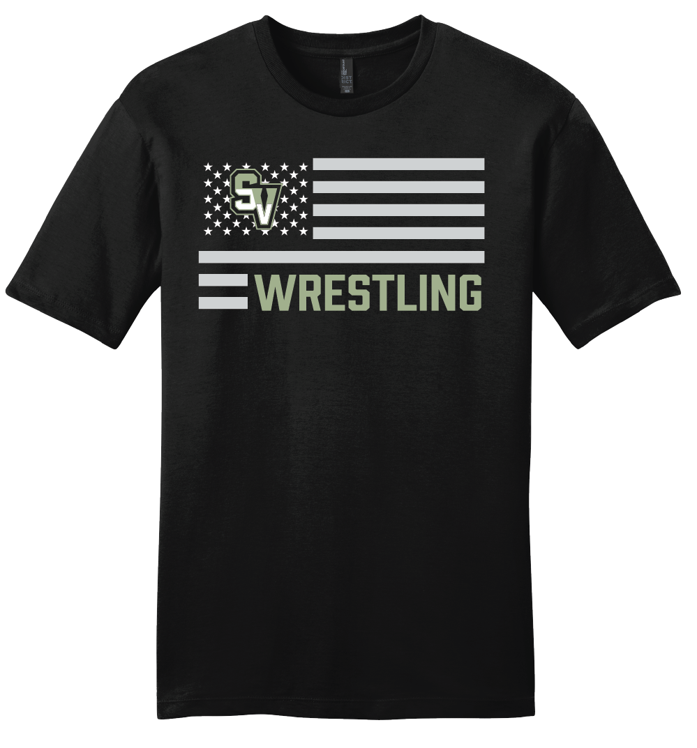 Sageview Wrestling American Flag T-Shirt