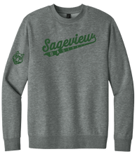 Load image into Gallery viewer, Sageview Script Baseball Crewneck Fleece