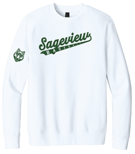 Load image into Gallery viewer, Sageview Script Baseball Crewneck Fleece