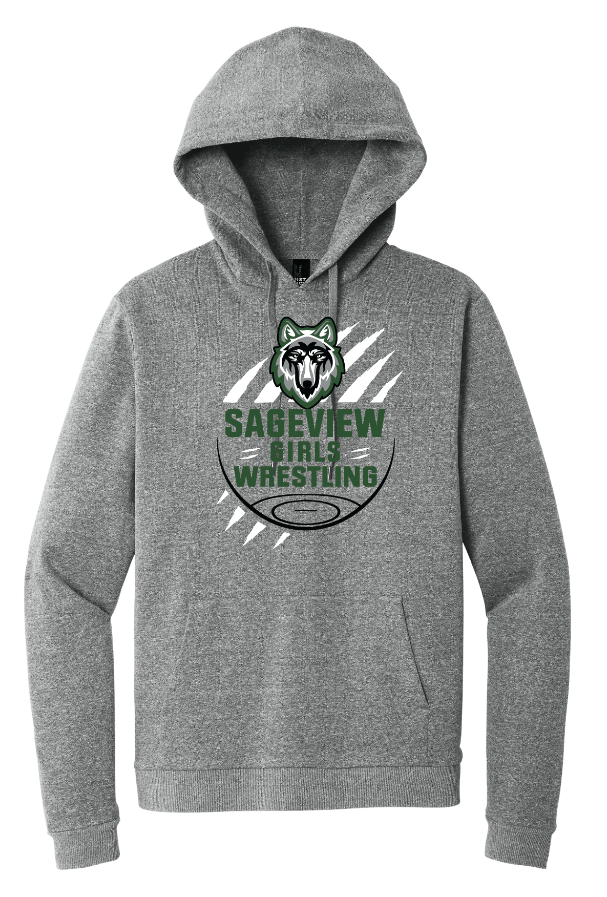 Sageview Girl's Wrestling Team Logo Hoodie
