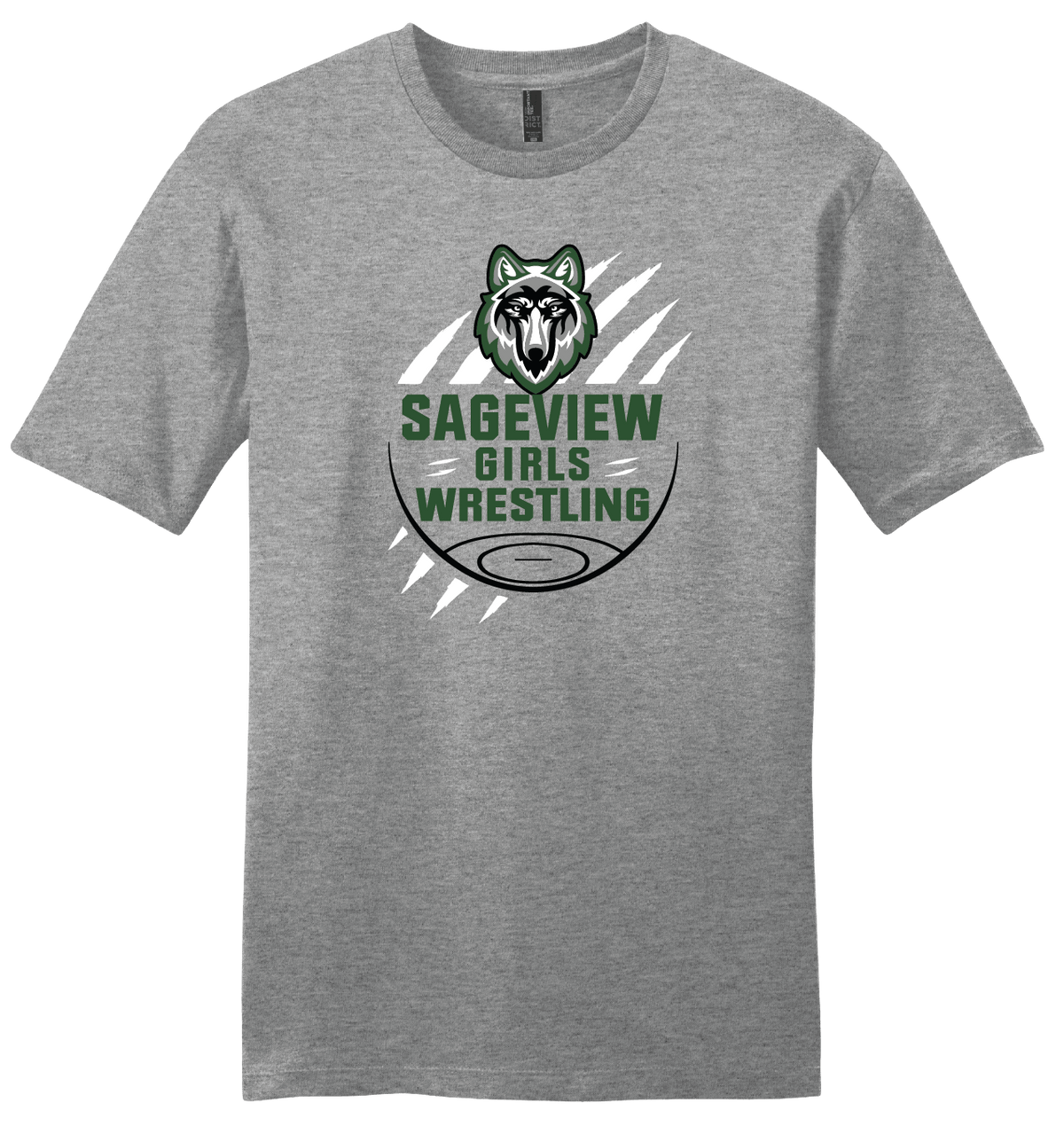 Sageview Girl's Wrestling Team Logo Tee
