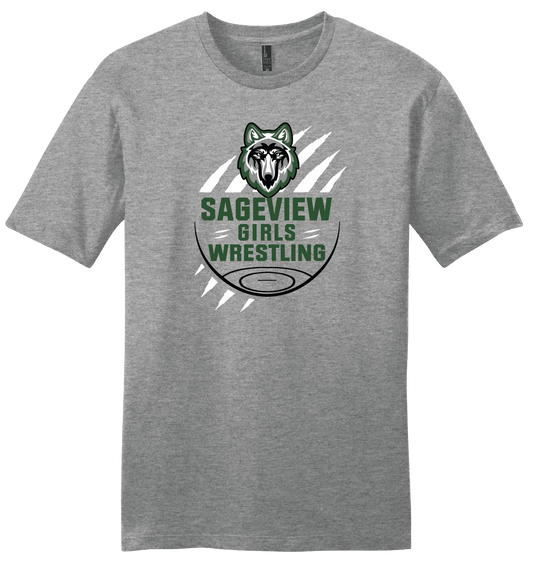 Sageview Girl's Wrestling Team Logo Tee