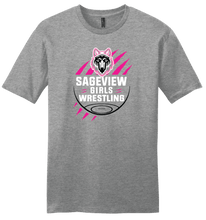 Load image into Gallery viewer, Sageview Girl's Wrestling Team Logo Tee Pink Edition