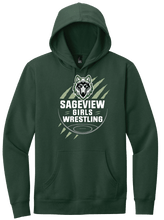 Load image into Gallery viewer, Sageview Girl's Wrestling Team Logo Hoodie