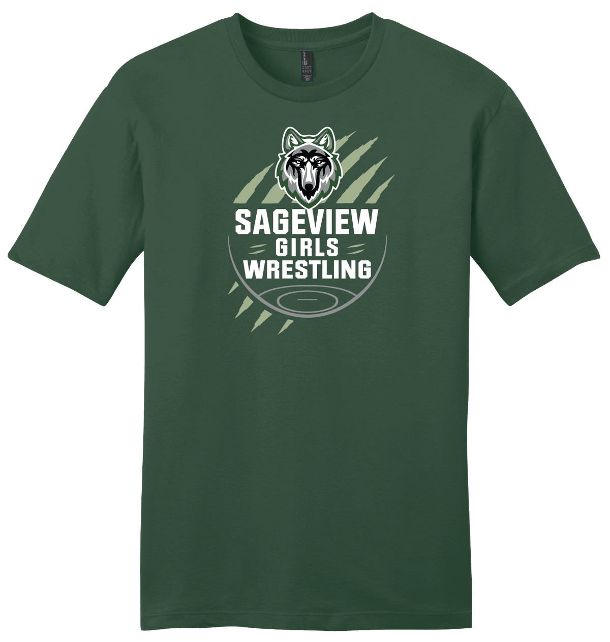 Sageview Girl's Wrestling Team Logo Tee