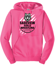 Load image into Gallery viewer, Sageview Girl's Wrestling Team Logo Hoodie