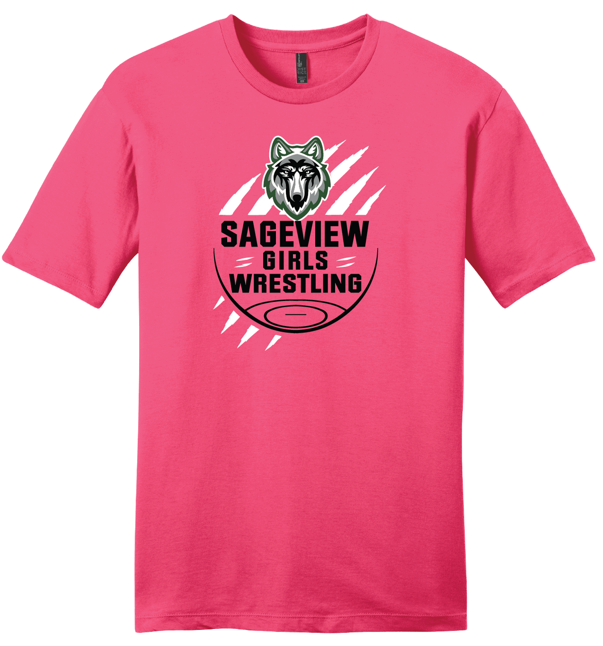 Sageview Girl's Wrestling Team Logo Tee