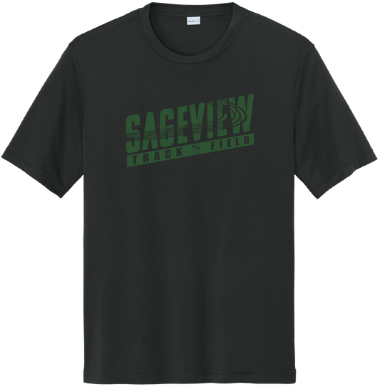 Sageview Track & Field Moisture-Wicking Short Sleeve Tee