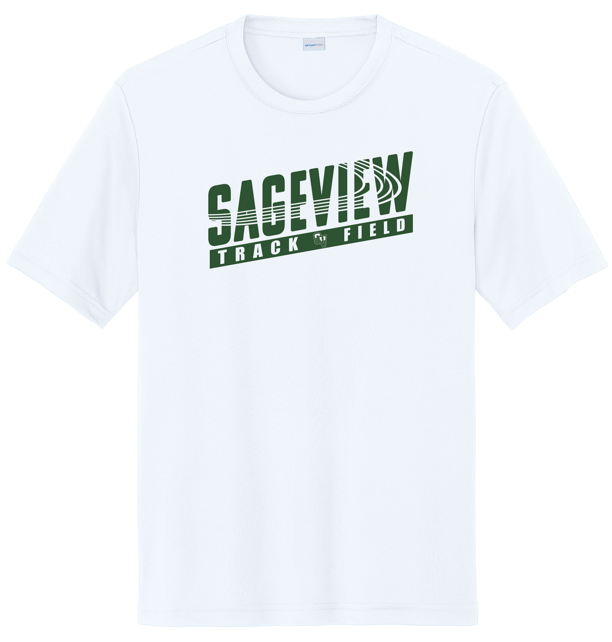 Sageview Track & Field Moisture-Wicking Short Sleeve Tee