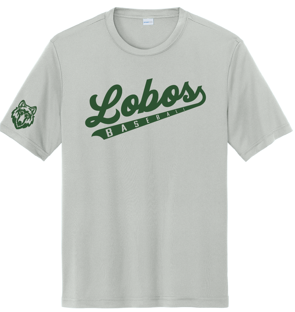 Lobos Script Moisture-Wicking Short Sleeve Tee
