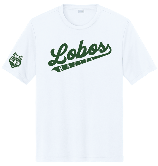 Lobos Script Moisture-Wicking Short Sleeve Tee