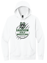 Load image into Gallery viewer, Sageview Girl's Wrestling Team Logo Hoodie