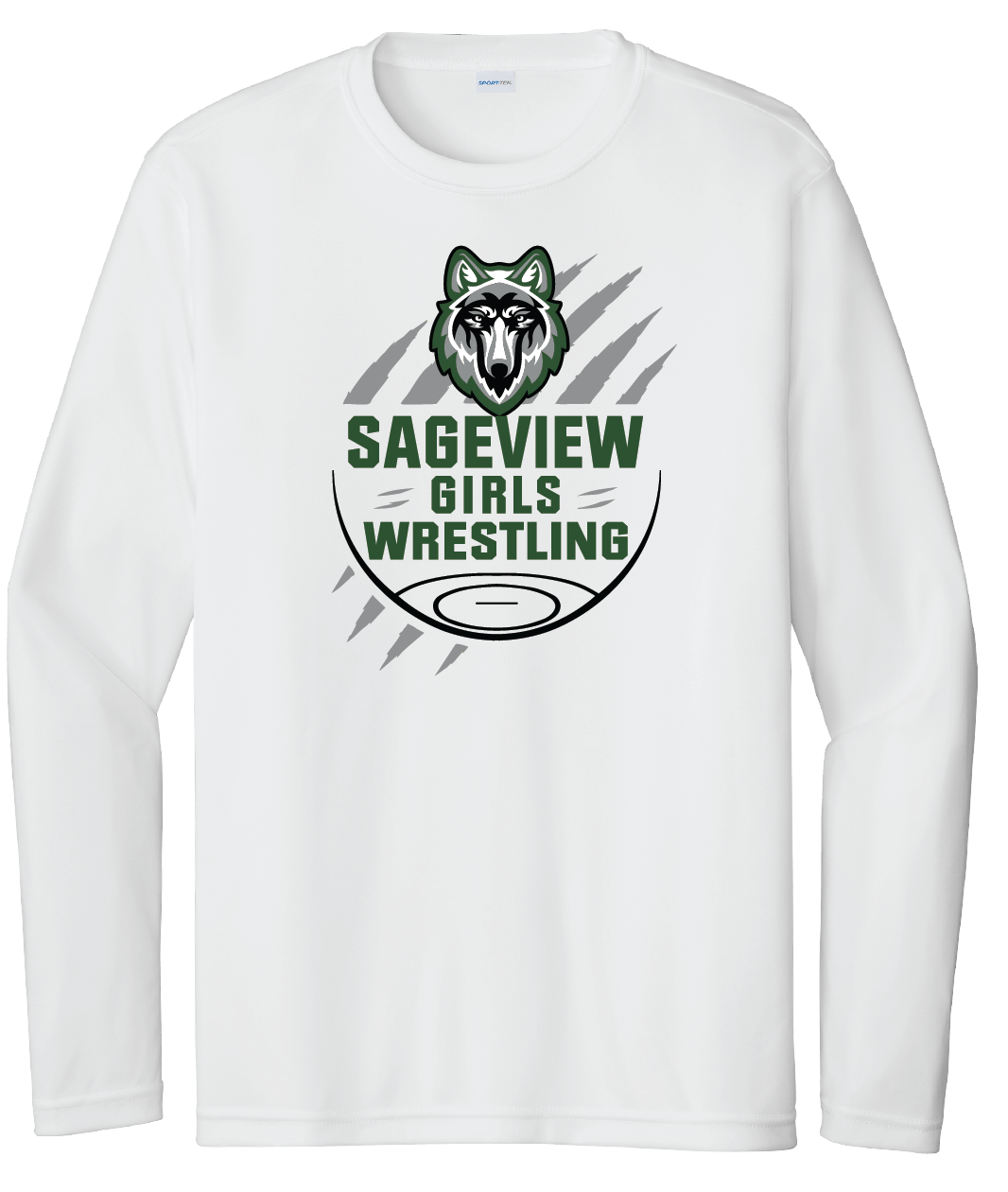 Sageview Girl's Wrestling Team Logo Long Sleeve