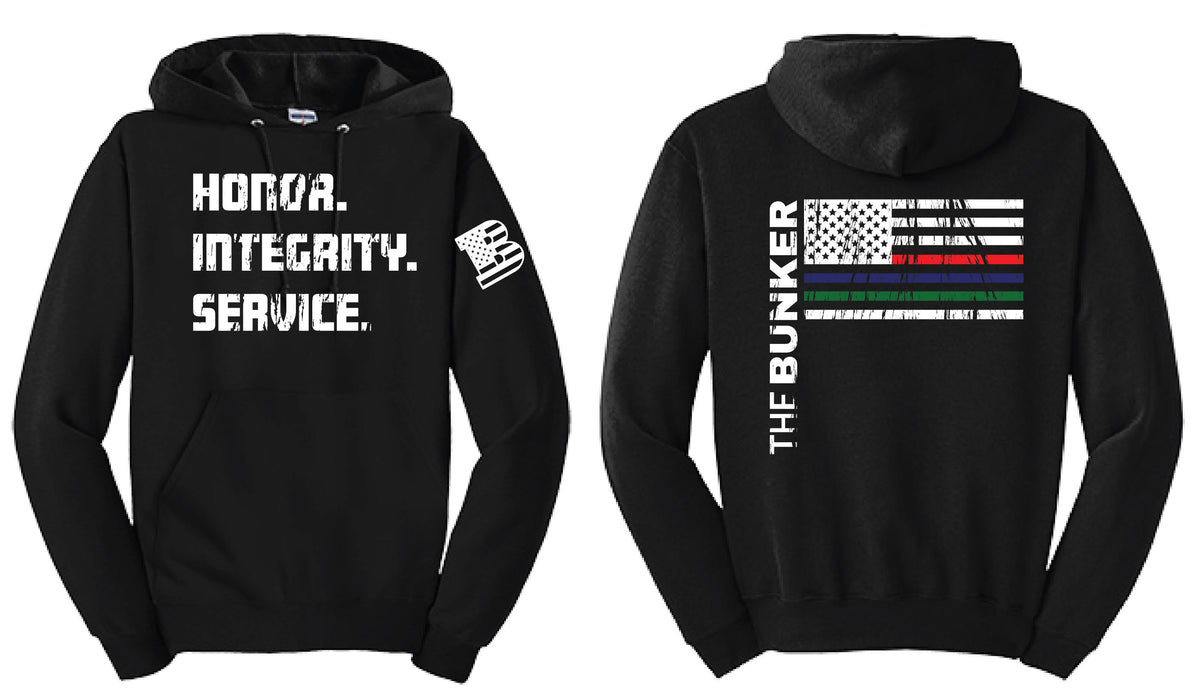 Bunker Honor.Service.Integrity Hoodie