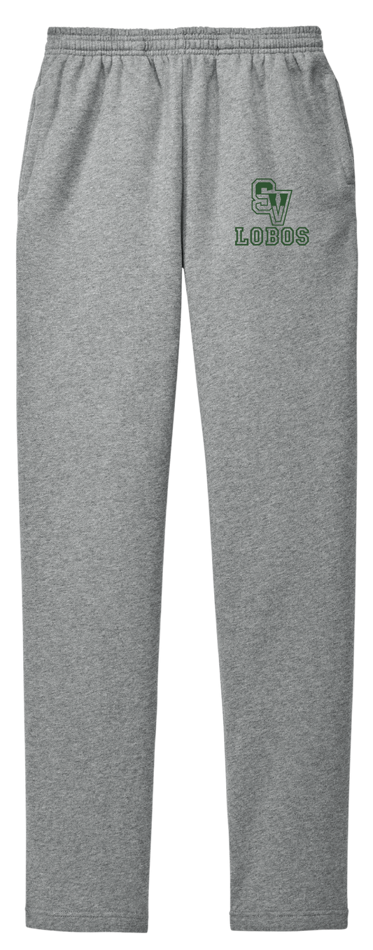 SV Lobos Fleece Open-Bottom Sweatpants
