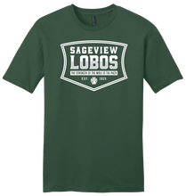 Load image into Gallery viewer, Sageview Lobos Badge T-Shirt
