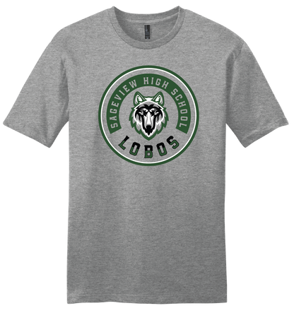 Sageview Lobos Round Badge T-Shirt