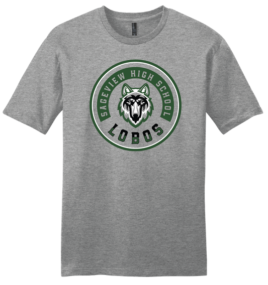 Sageview Lobos Round Badge T-Shirt