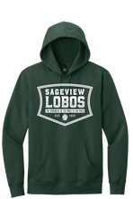 Load image into Gallery viewer, Sageview Lobos Badge Hoodie
