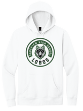 Load image into Gallery viewer, Sageview Lobos Round Badge Hoodie
