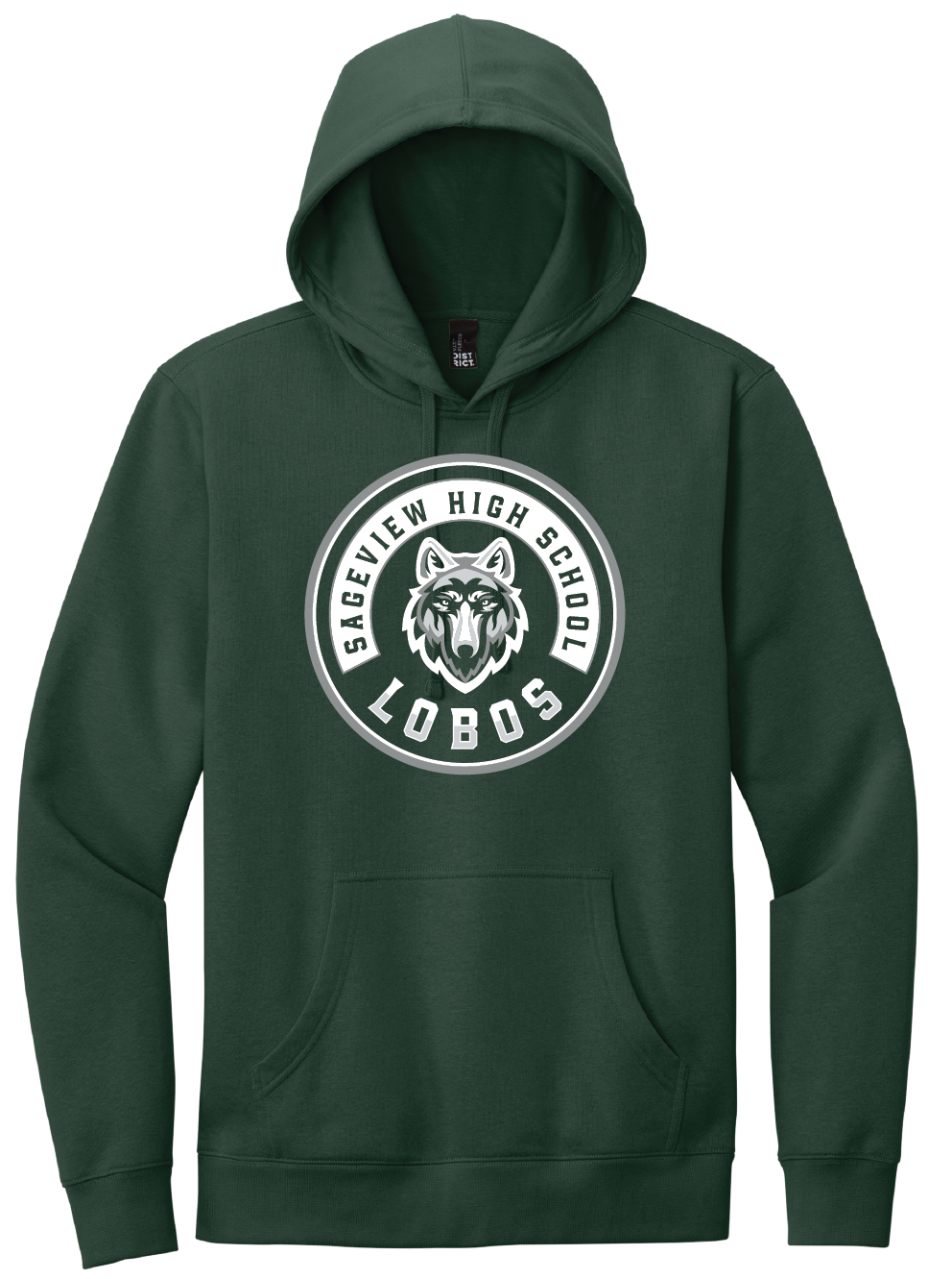 Sageview Lobos Round Badge Hoodie