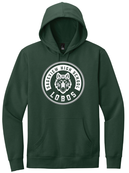 Sageview Lobos Round Badge Hoodie