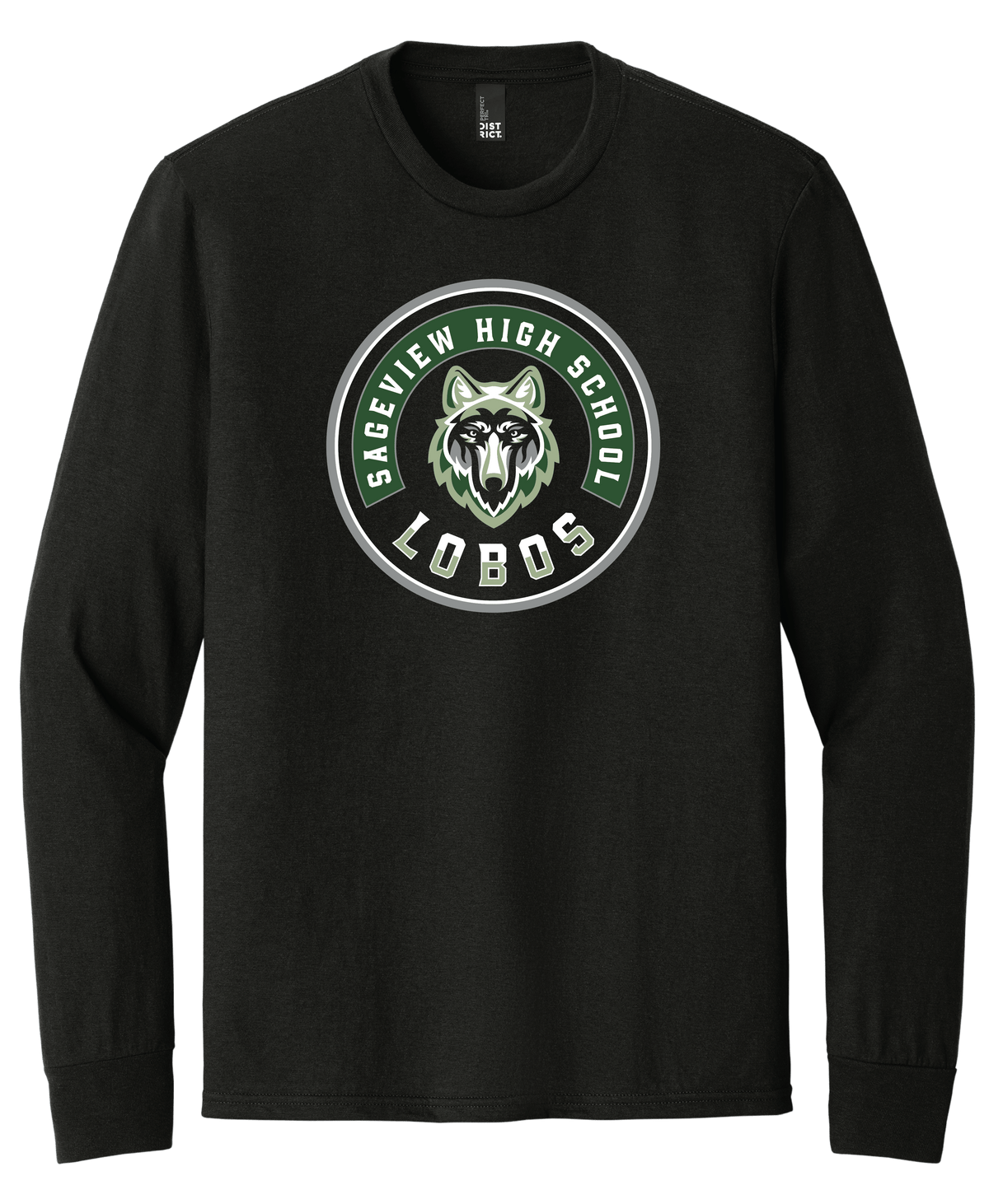 Sageview Lobos Round Badge Long Sleeve Tee