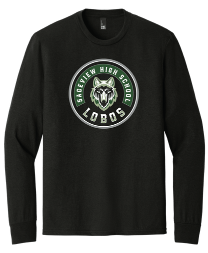 Sageview Lobos Round Badge Long Sleeve Tee