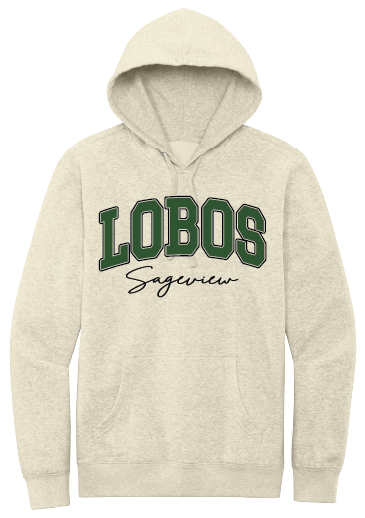 Sageview Glitter Script Hoodie