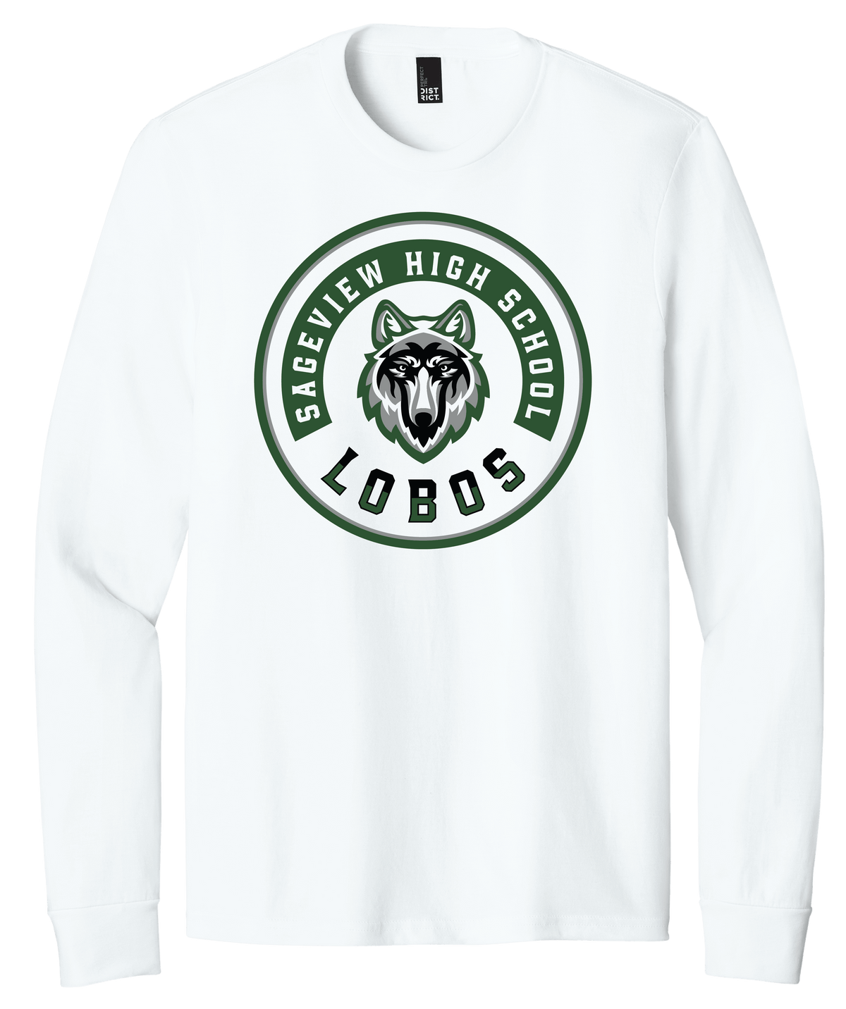 Sageview Lobos Round Badge Long Sleeve Tee