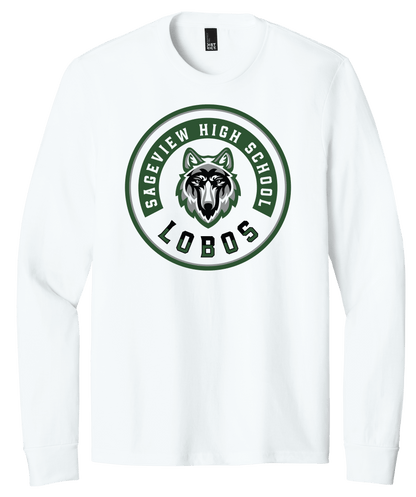 Sageview Lobos Round Badge Long Sleeve Tee