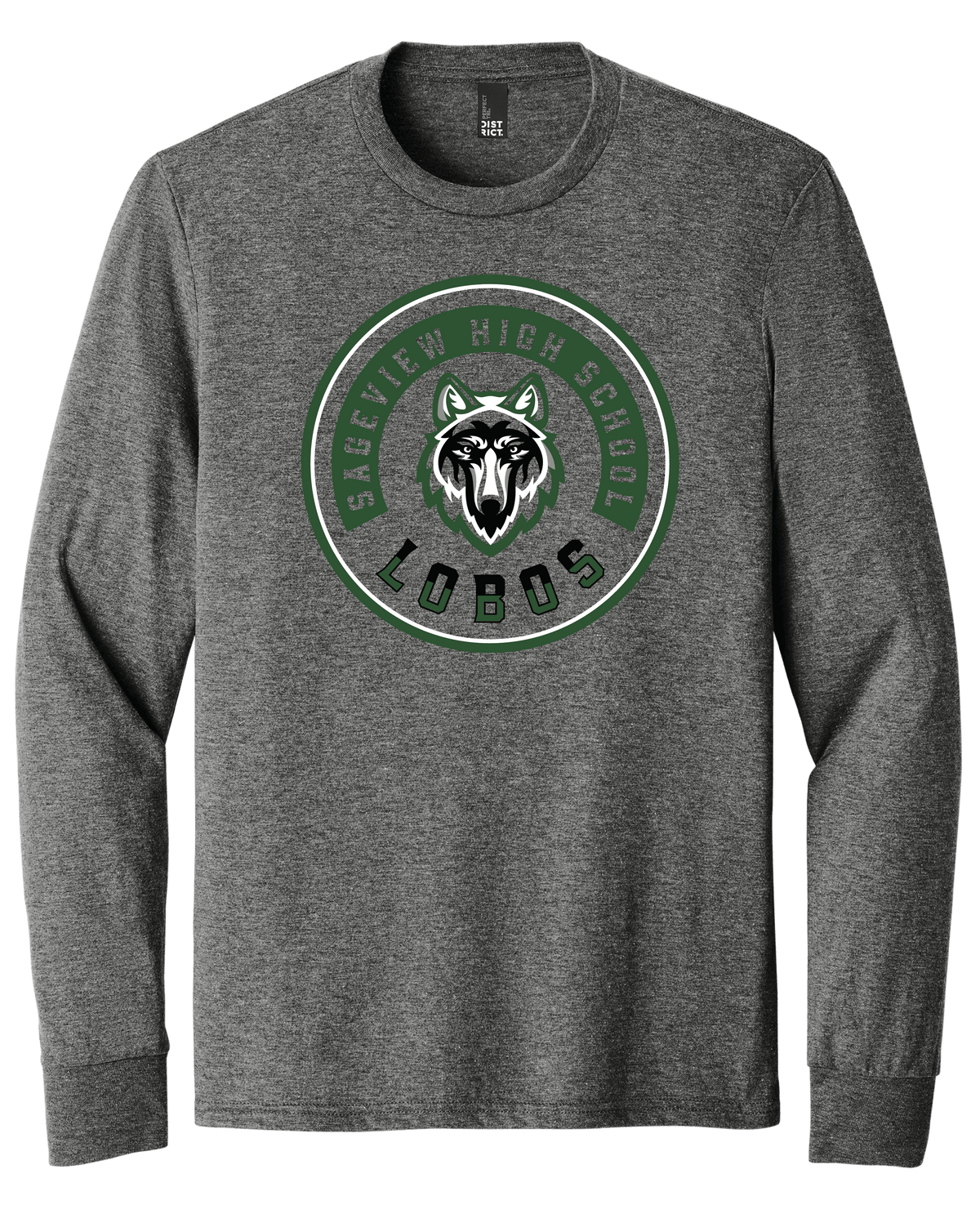 Sageview Lobos Round Badge Long Sleeve Tee