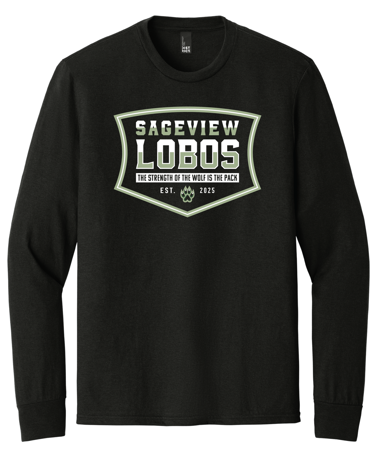 Sageview Lobos Badge Long Sleeve Tee