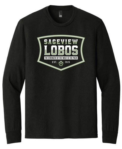 Sageview Lobos Badge Long Sleeve Tee
