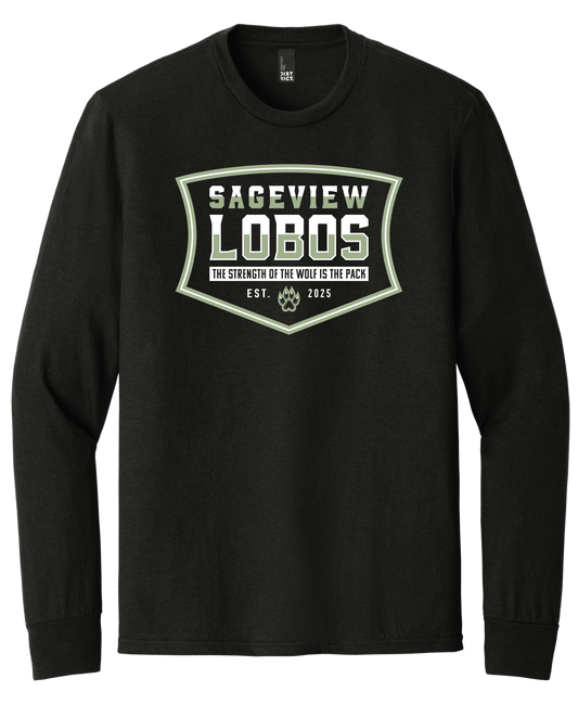 Sageview Lobos Badge Long Sleeve Tee