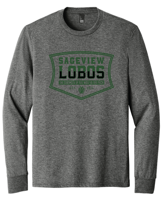 Sageview Lobos Badge Long Sleeve Tee