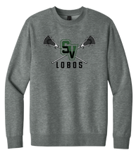 Load image into Gallery viewer, SV Lobo Lacrosse Crewneck Fleece

