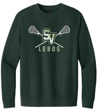 Load image into Gallery viewer, SV Lobo Lacrosse Crewneck Fleece

