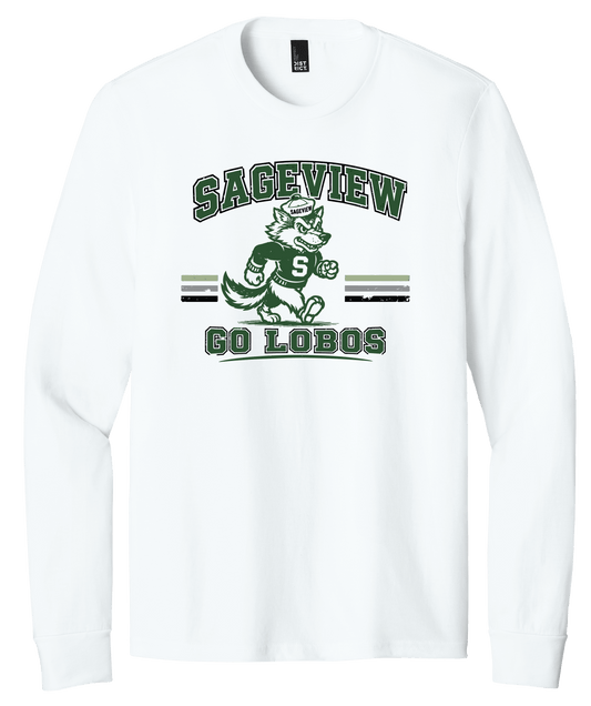 Lobos Old School Long Sleeve Tee