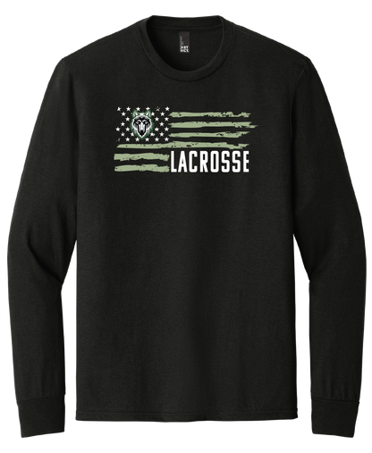 Lobo Flag Lacrosse Long Sleeve T-Shirt